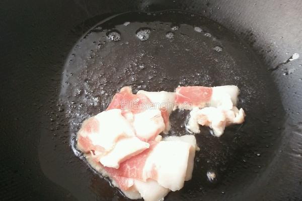 肉片辣炒油麦菜的做法图解3