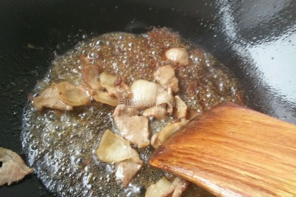 肉片辣炒油麦菜的做法图解5