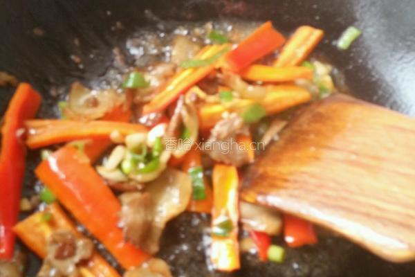 肉片辣炒油麦菜的做法图解6