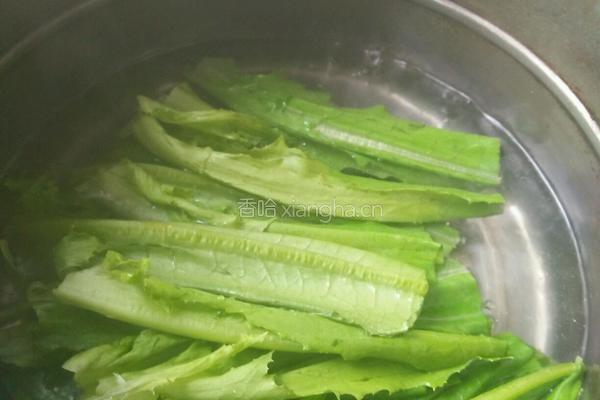 麻酱油麦菜的做法图解2