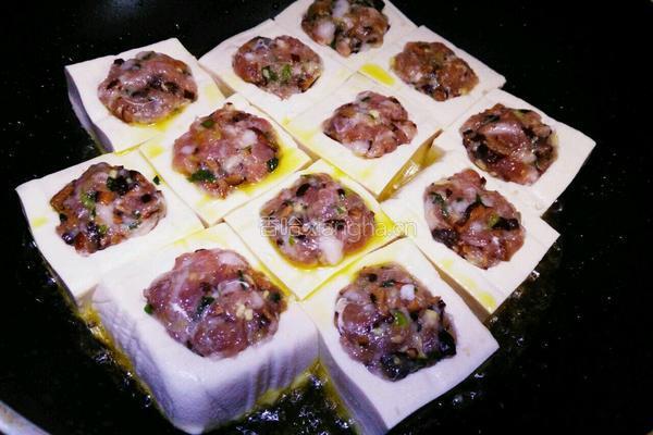 煎焖酿嫩豆腐的做法图解6
