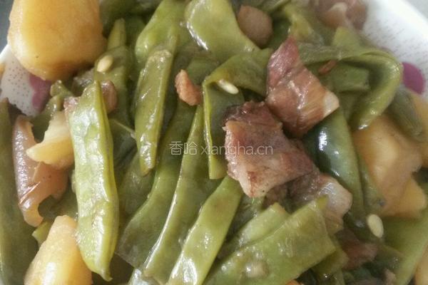 土豆炖扁豆的做法图解7