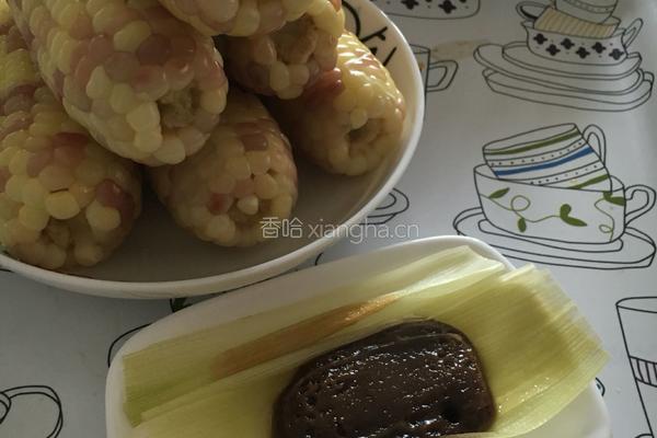 玉米叶红糖年糕的做法图解10