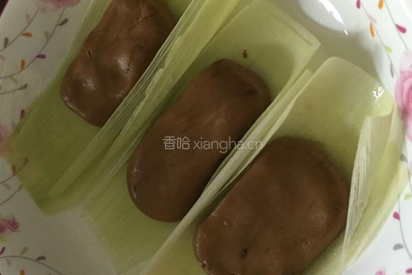 玉米叶红糖年糕的做法图解4