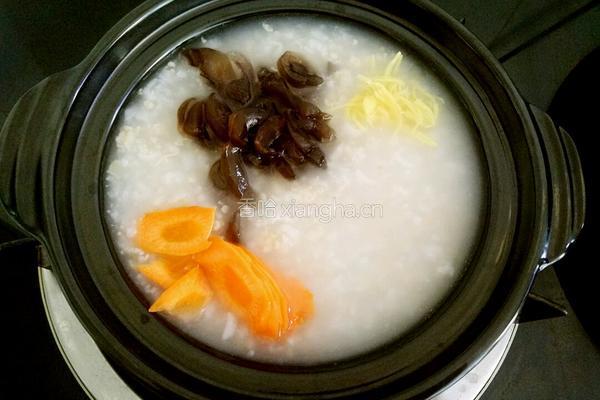 海鲜干贝燕麦粥的做法图解5