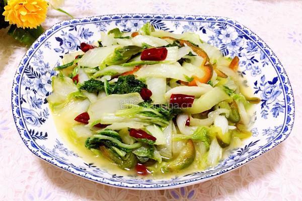 辣炒白菜的做法图解8