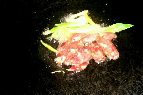 爆炒腊味荷兰豆的做法图解4