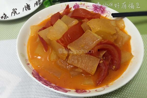 番茄焖冬瓜的做法图解6
