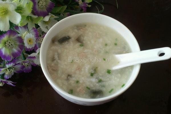皮蛋瘦肉粥的做法图解7