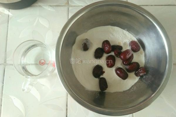 红枣糯米糕的做法图解2