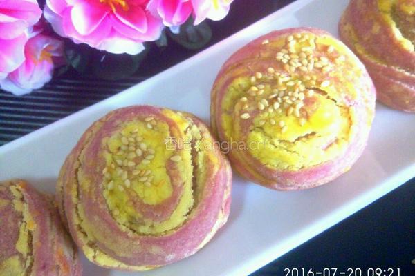 紫薯杏酱酥的做法图解22