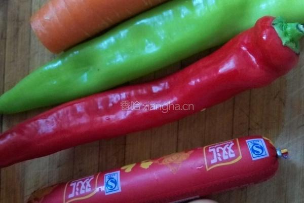 五彩炒饭的做法图解2