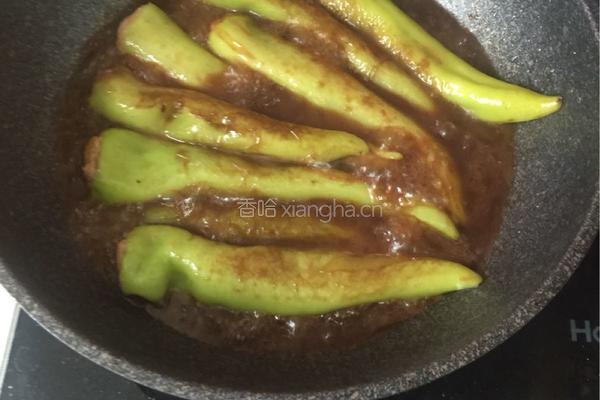 辣椒酿肉的做法图解7