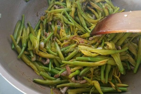 黄花菜炒肉的做法图解5