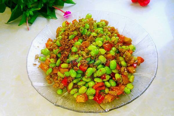 豆米炒肉末的做法图解16