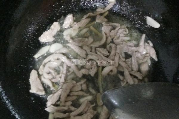 肉丝小炒的做法图解2