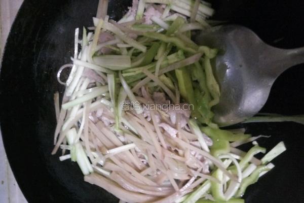 肉丝小炒的做法图解3