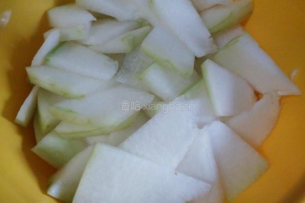 火腿炒冬瓜的做法图解1