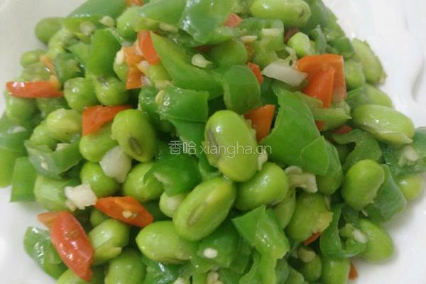 辣椒炒青豆的做法图解7