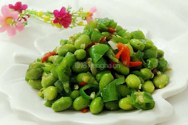 辣椒炒青豆的做法图解8