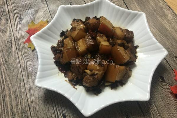 菜干烧五花肉的做法图解14