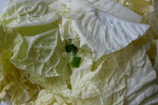 白菜炒蘑菇的做法图解1