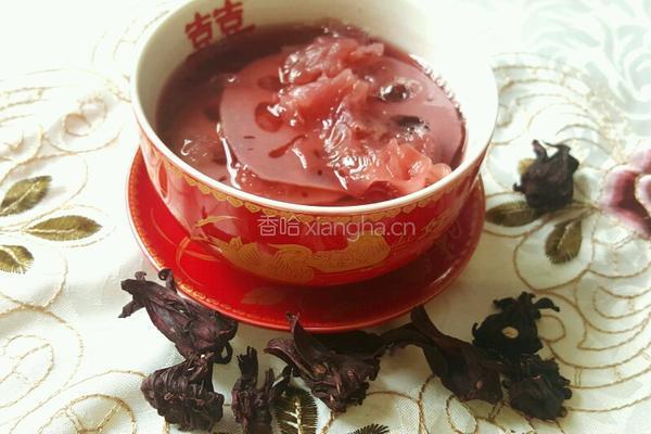 洛神花莲耳汤的做法图解4