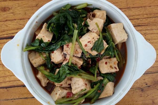 青菜炖豆腐的做法图解4