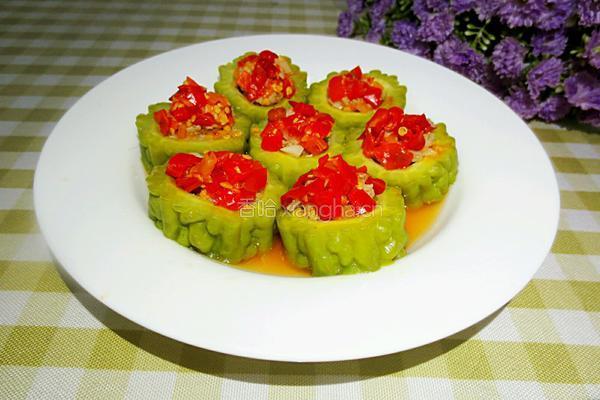 苦瓜酿肉的做法图解6