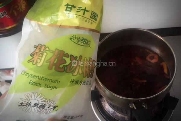 冰镇桂花酸梅汁的做法图解4