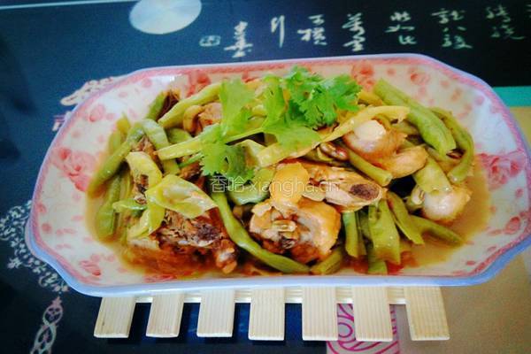 豆角煨鸡的做法图解9