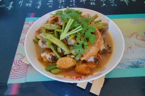 豆角煨鸡的做法图解8