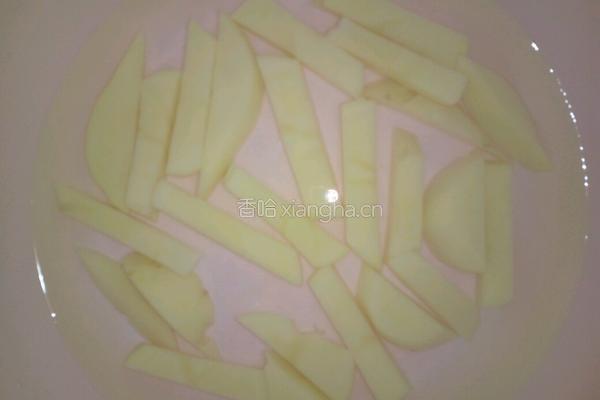 扁豆焖土豆的做法图解2