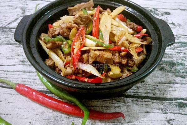 双椒仔姜鸭的做法图解6