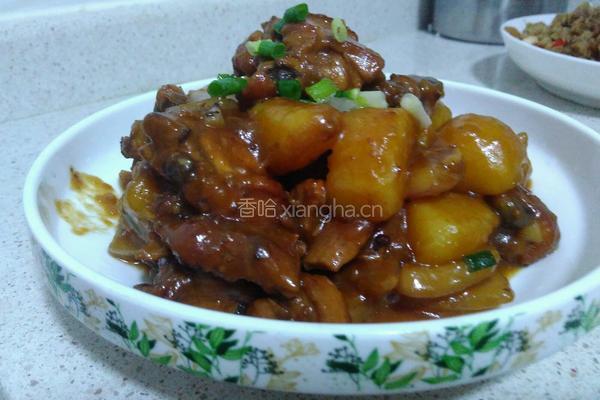 土豆炖鸡肉的做法图解7
