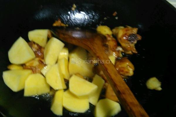 土豆炖鸡肉的做法图解4