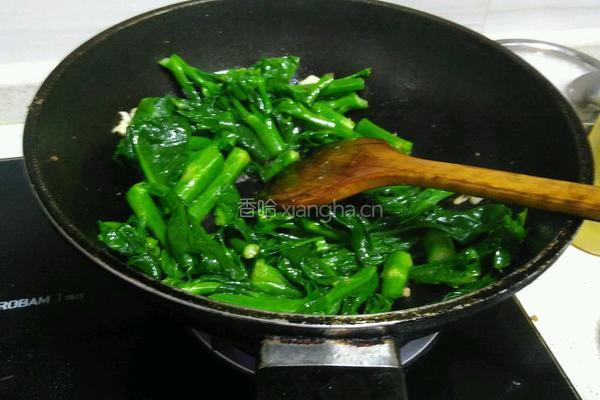 清炒芥兰的做法图解4