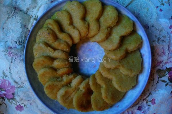 香煎咸南瓜饼的做法图解7