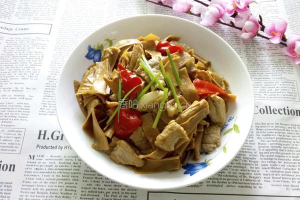 笋干炒肉片的做法图解12