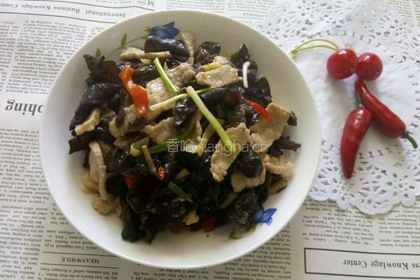 木耳炒肉的做法图解13
