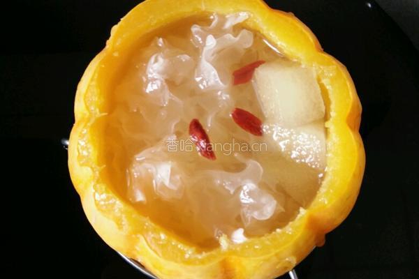 南瓜甜品盅的做法图解8