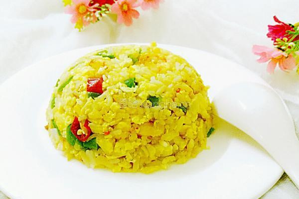 虾仁辣椒炒饭的做法图解11