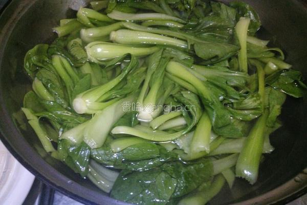 白灼青菜的做法图解4