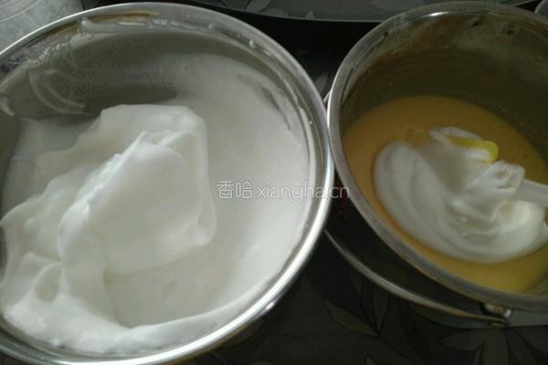 拉花戚风蛋糕(烤盘法）的做法图解11