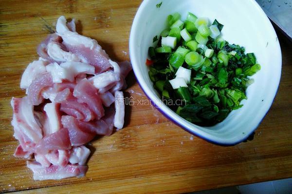 肉炒平菇的做法图解3