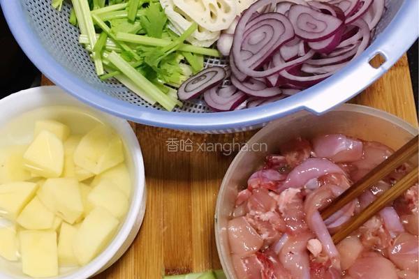香辣干锅兔的做法图解3