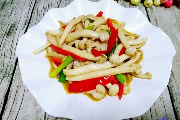 海鲜菇炒鸡丝的做法图解9