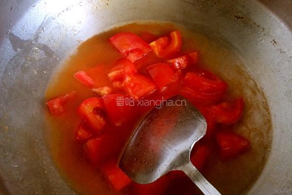 虾米豆腐番茄汤的做法图解5