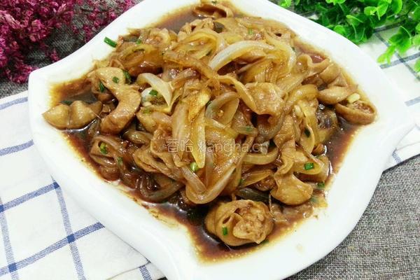 洋葱炒大肠的做法图解10