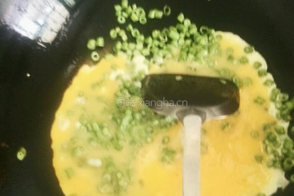 豆角炒蛋的做法图解4